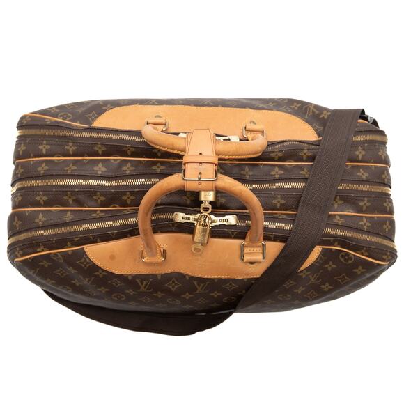 Louis Vuitton Monogram Alize 3 Poches Soft Sided Suitcase Luggage Lock And Keys - Picture 5 of 16